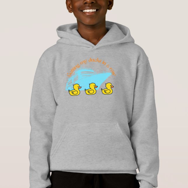 Hämta min kryssade Ankor i en rad T Shirt (Framsida)