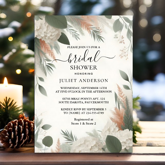 Hämta Möhippa för  Peach Mint Moss Sage Grönt Inbjudningar (Skapare uppladdad)