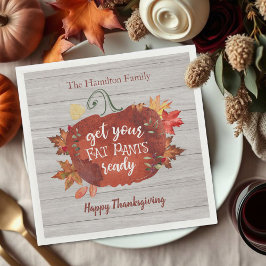 Hämta Napkins för Byxor Redo Thanksgiving  för Tjo Pappersservett