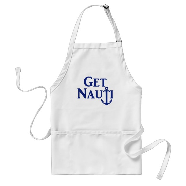 "Hämta Nauti" Nautical Apron Förkläde (Framsidan)