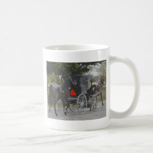 "Hämta nya hästar hem på Amish-vägen" Kaffemugg