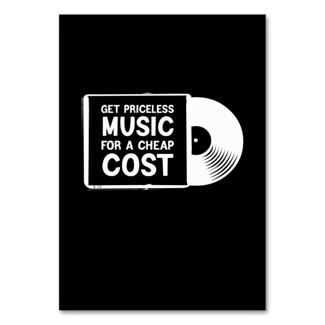 Hämta ovärderlig musik för en Billigt Bordsnummer (Framsidan)