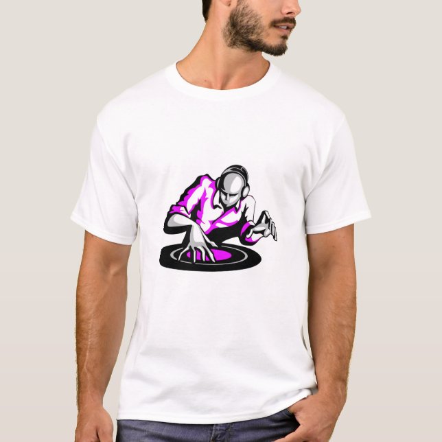 Hämta party startade DJ T-Shirt (Framsida)