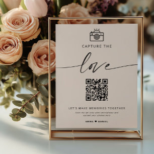 Hämta QR-kodsignalen för foto-QR-koden för Kärlek  Poster