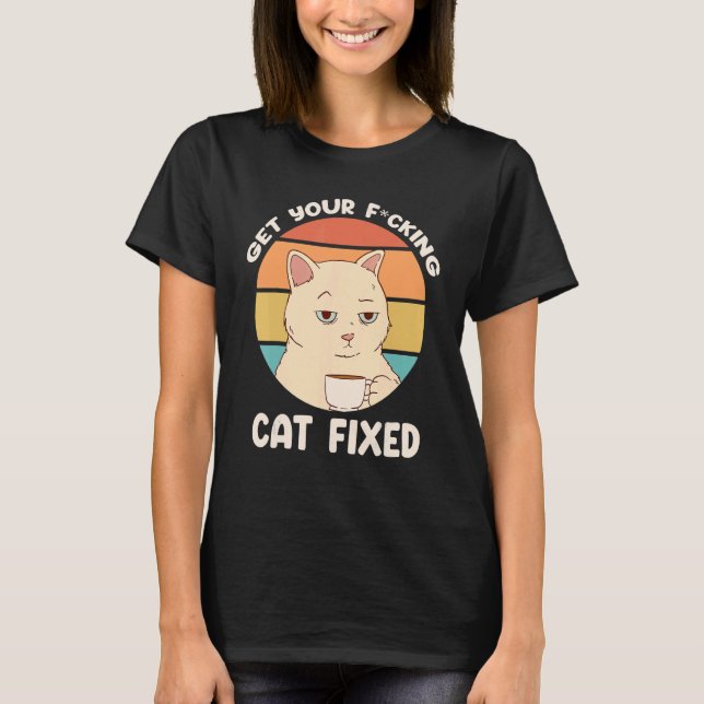 Hämta Räddingen med fast katt T Shirt (Framsida)
