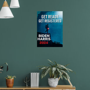 Hämta Redo, hämta registrerad Biden 2024 Poster