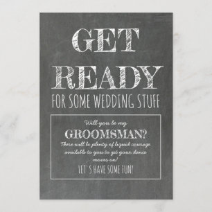 Hämta Redo - lustigt Groomsman Frieri Inbjudningar