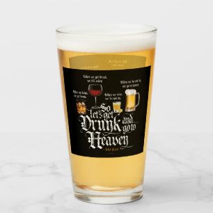 Hämta rökning och gå till himlen (Irish Drinking T Glaskopp