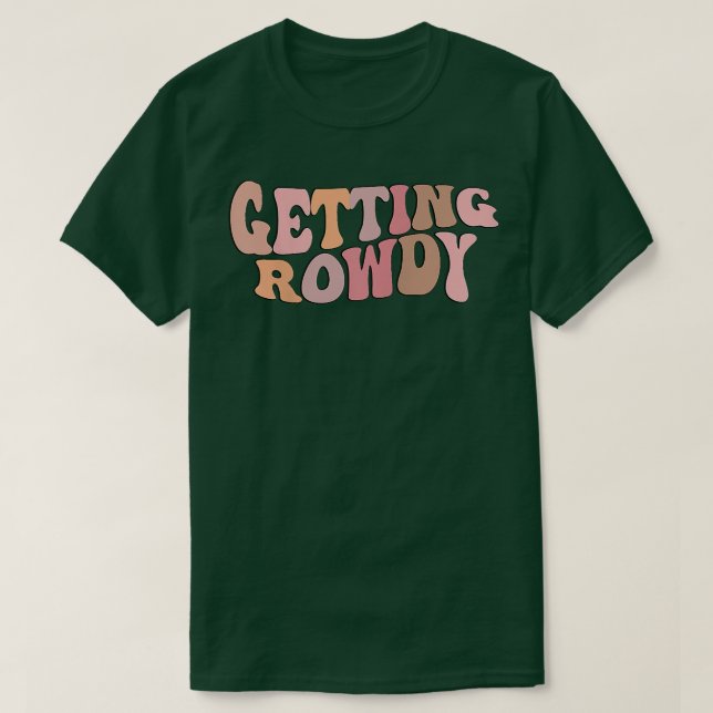Hämta Roligt för Bröllopsfest av Rowdy Bride Group T Shirt (Design framsida)