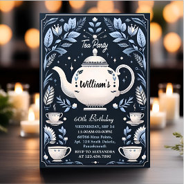 Hämta Royal Chic Vuxen Fairy Tea Party 60:e födels Inbjudningar