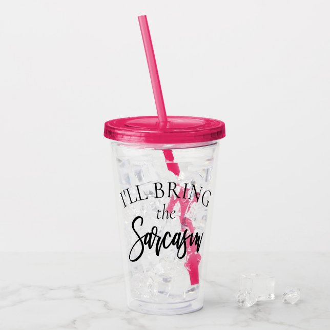 Hämta Sarcasm | Chic Bachelorette Brudens sida Take Away Mugg (Framsida Ice)