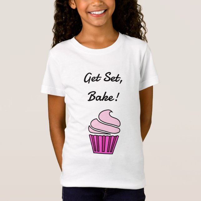Hämta set-rosa cuppie för bakverk tee shirt (Framsida)