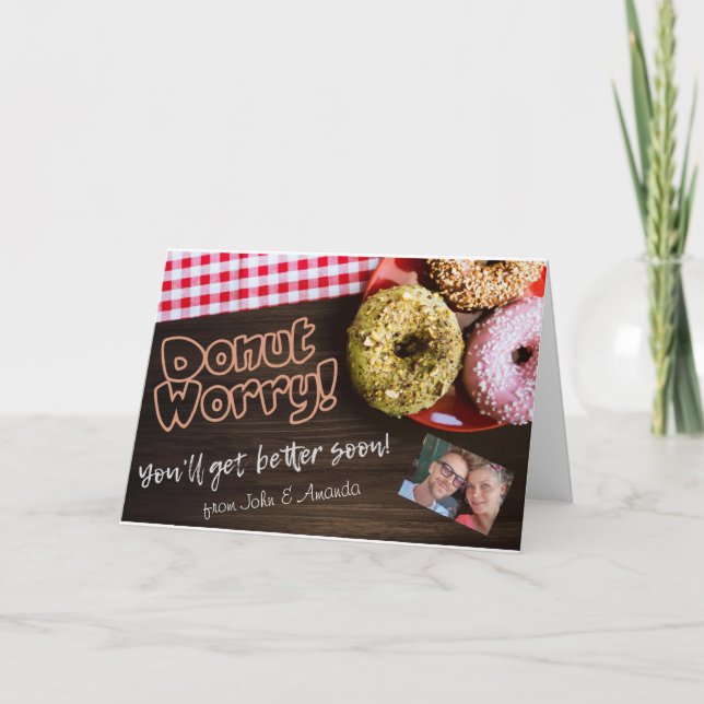 Hämta snart Donut Worry Kort (Framsida)