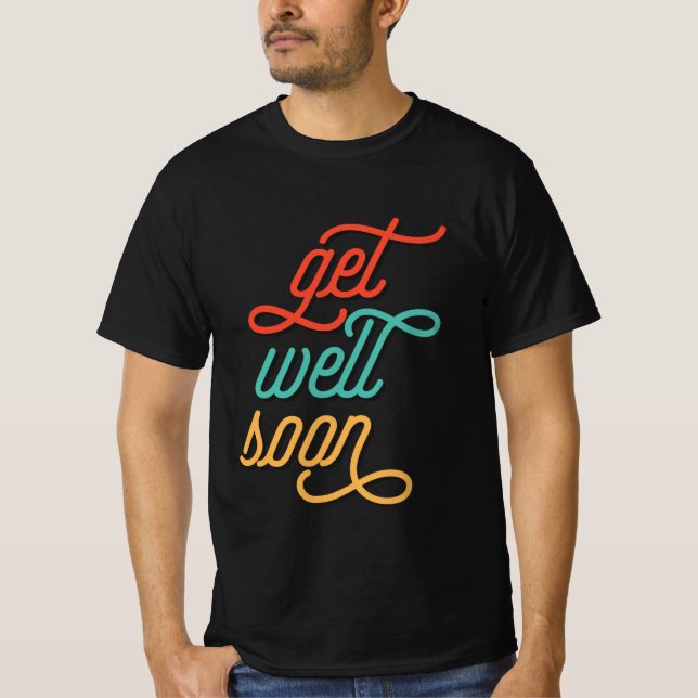 Hämta snart Hand Lettering T Shirt (Framsida)