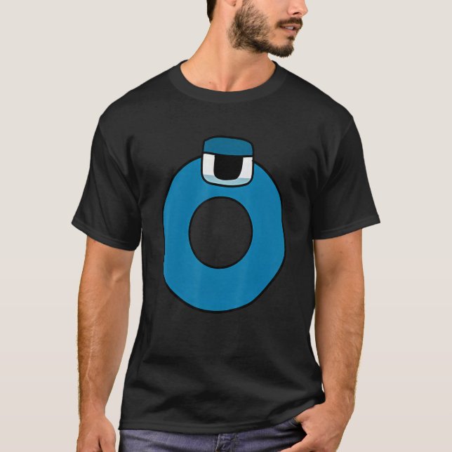 Hämta Tjock Brev O Alphabet Lore T Shirt (Framsida)