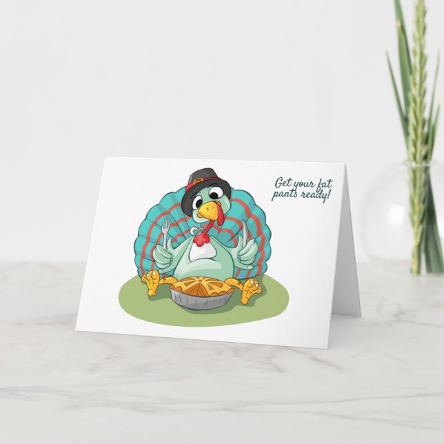 Hämta tjock byxor redo! tack kort (Framsida)