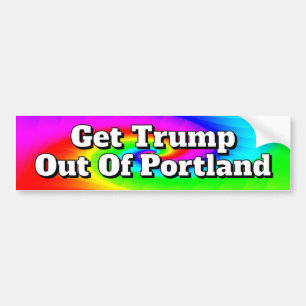 Hämta Trump ut från Portland Bildekal