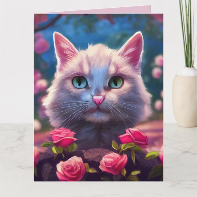 HÄMTA VÄL PRAYERS CUTE CAT BIG CARDS KORT (Framsida)