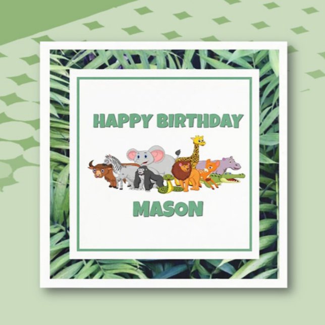 Hämta Vild! Pappert barn i jungle Pappersservett (Skapare uppladdad)