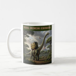 Hämtar diesel kaffemugg