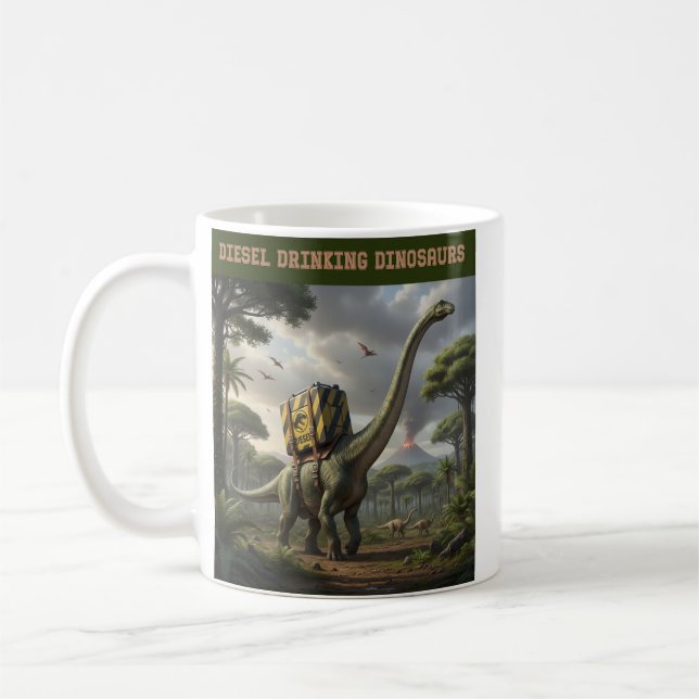 Hämtar diesel kaffemugg (Vänster)