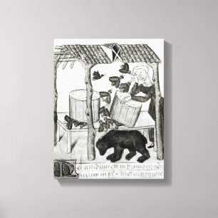 Hämtar honung canvastryck