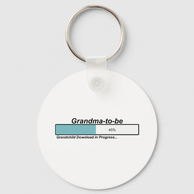 Hämtar mormor som ska hämtas nyckelring (Framsida)