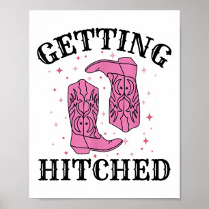 Hämtat Bride Groom Bröllop Bachelorette P Poster
