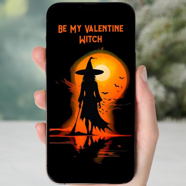 Hämtbara magiska gotiska Valentineser växlar text Julkort (Skapare uppladdad)