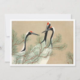 Hämtbara tranes från Momoyogusa Inbjudningar