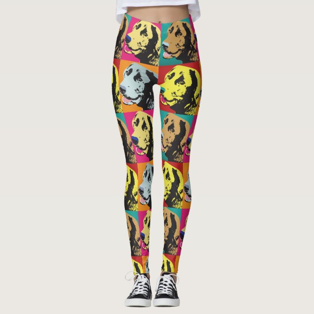 Hämtning av popkonsthälsa leggings (Framsida)