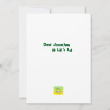 Hämtningsbar födelsedagarinbjudanKortnyckel