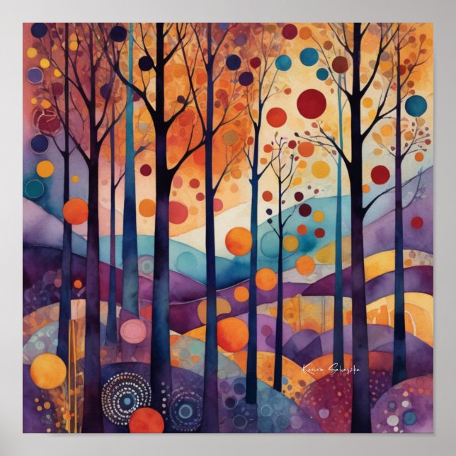 Hämtningsbart rum för poster av underbar färg för  (Framsidan)