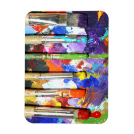 Hämtningsfönster för målningspensel pågår magnet