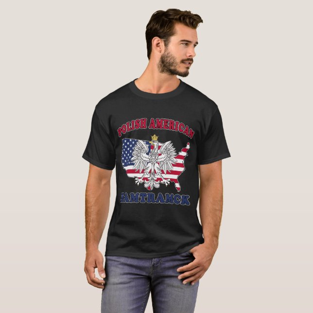 Hamtramck polska Michigan T Shirt (Hel framsida)