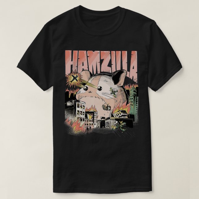 HAMZILLA Syrian Golden Roborovski Campbells Dwarf T Shirt (Design framsida)