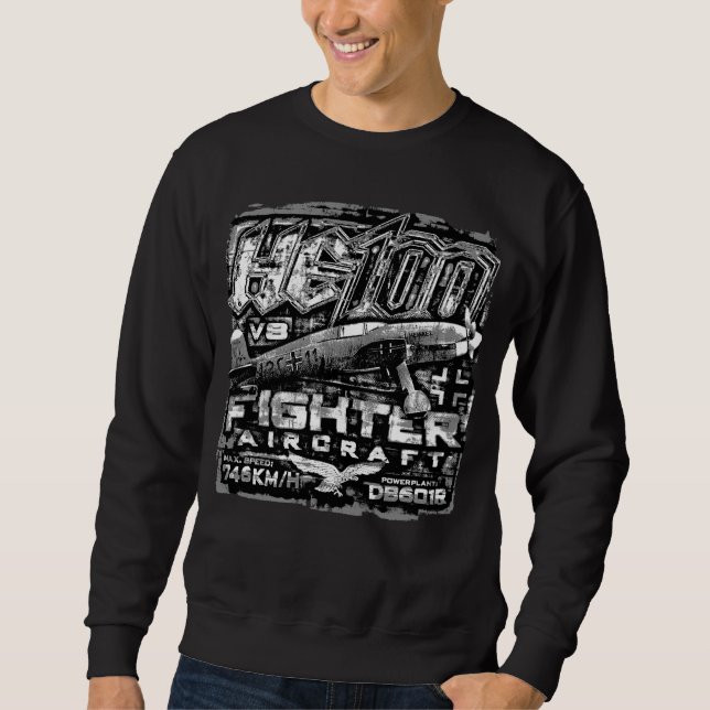 Han 100 V8 Lång Ärmad Tröja (Framsida)
