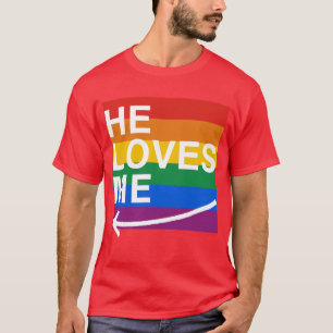 Han älskar mig (som lämnar) - .png tee