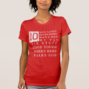 Han är 10 Perfekt Man T Shirt