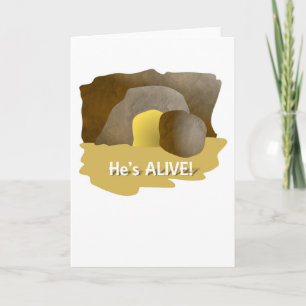 Han är Alive Påsk Card Helgkort