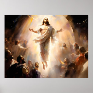 Han är borta, Jesus Ascension till himlen Poster