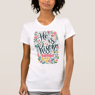 "Han är borta" Modern kristen Påsk Bibeln T Shirt