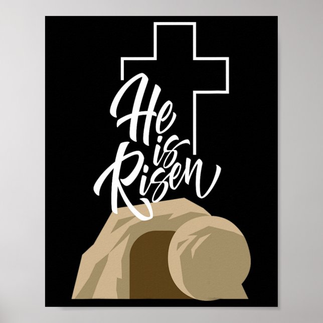Han är borta tre dagar Jesus Kristus Glad påsk Chr Poster (Framsidan)