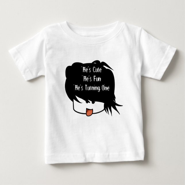 Han är Cute, han är en han gör en. T Shirt (Framsida)