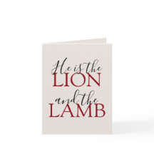 Han är den Lejona och lammsympatisören.