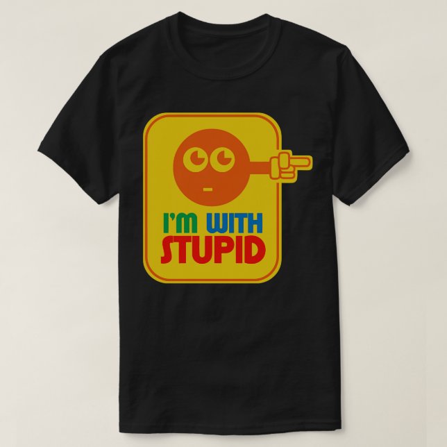 Han är dum 14 t shirt (Design framsida)