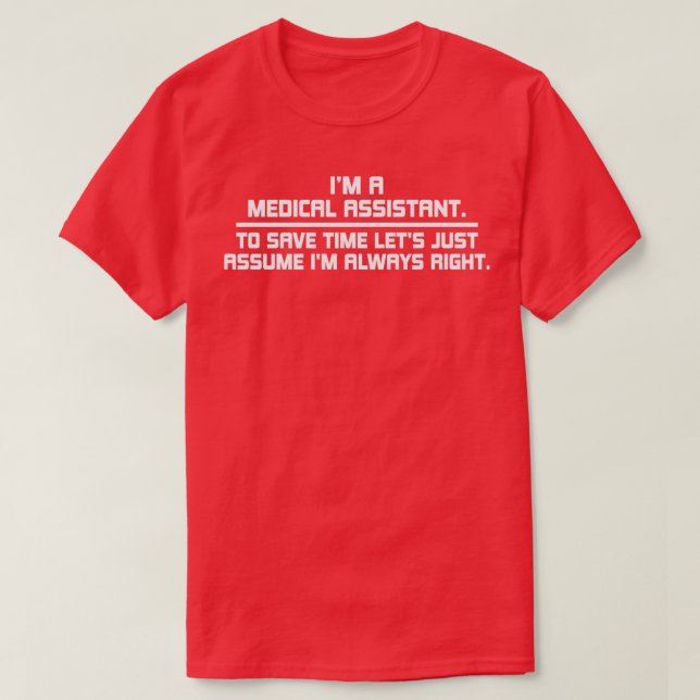 Han är en assistent till sparan. t shirt (Design framsida)