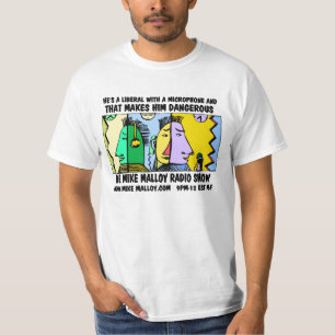 HAN är EN LIBERAL PERSON MED EN MIKROFON T-shirt