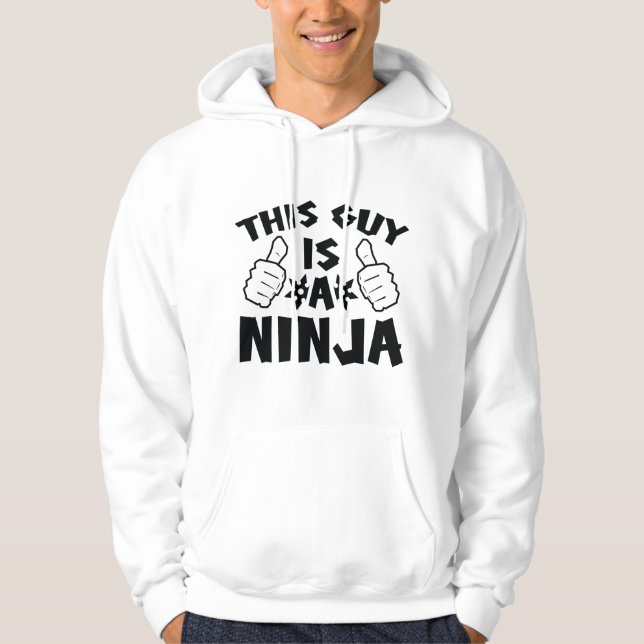 Han är en Ninja Hoodie (Framsida)