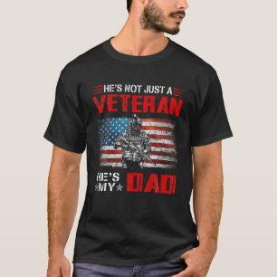 Han är en VETERAN som är min PAPPA-amerikanska Fla T Shirt